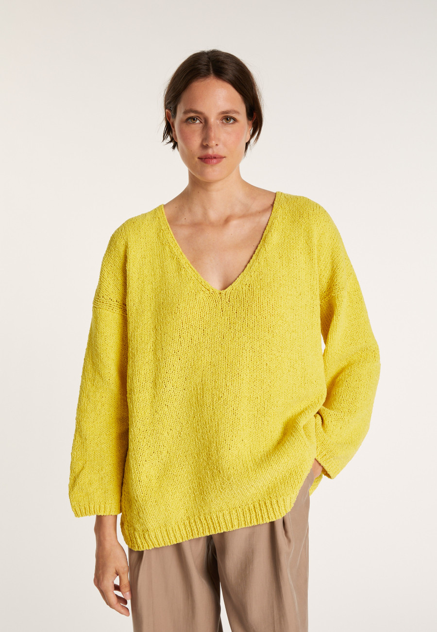 Pull en coton col V - Mariette Pull en coton col V - Mariette