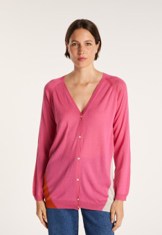 Gilet bicolore col V - Jasmin