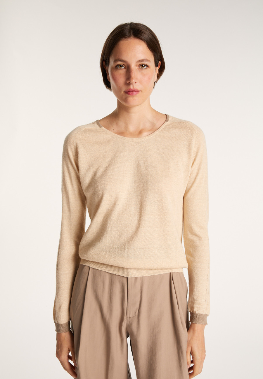 Pull col rond en cachemire et lin - Jacob Pull col rond en cachemire et lin - Jacob