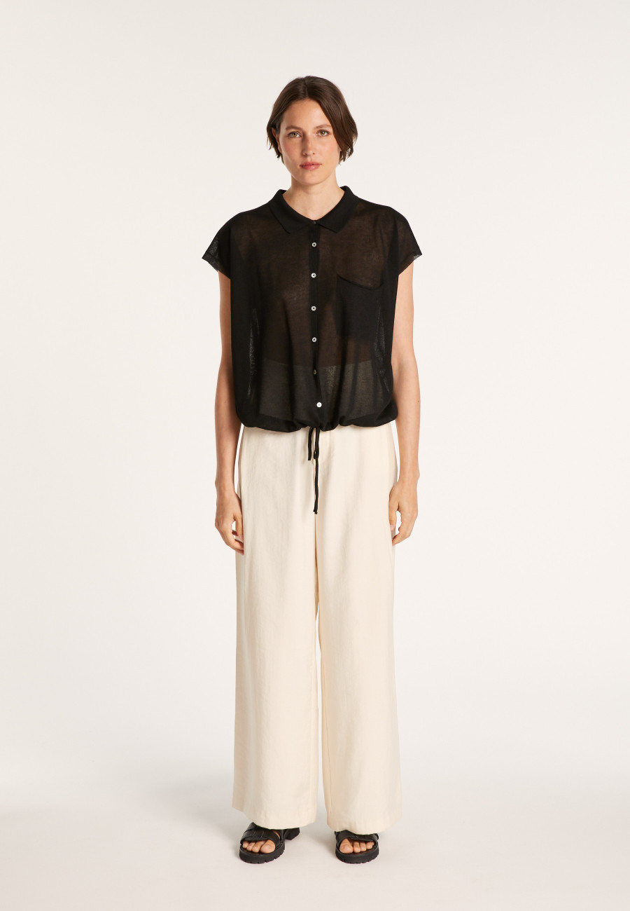 Iridescent effect short-sleeved shirt - Nathalie Iridescent effect short-sleeved shirt - Nathalie