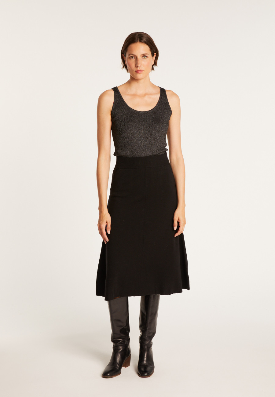 Wool skirt with pockets - Grazia Wool skirt with pockets - Grazia