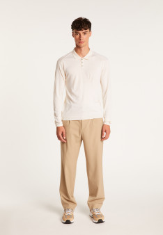 Wool and silk polo shirt - Bartev