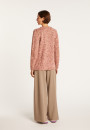 Pull col V chiné - Promesse 6738 gris - 11 Gris clair