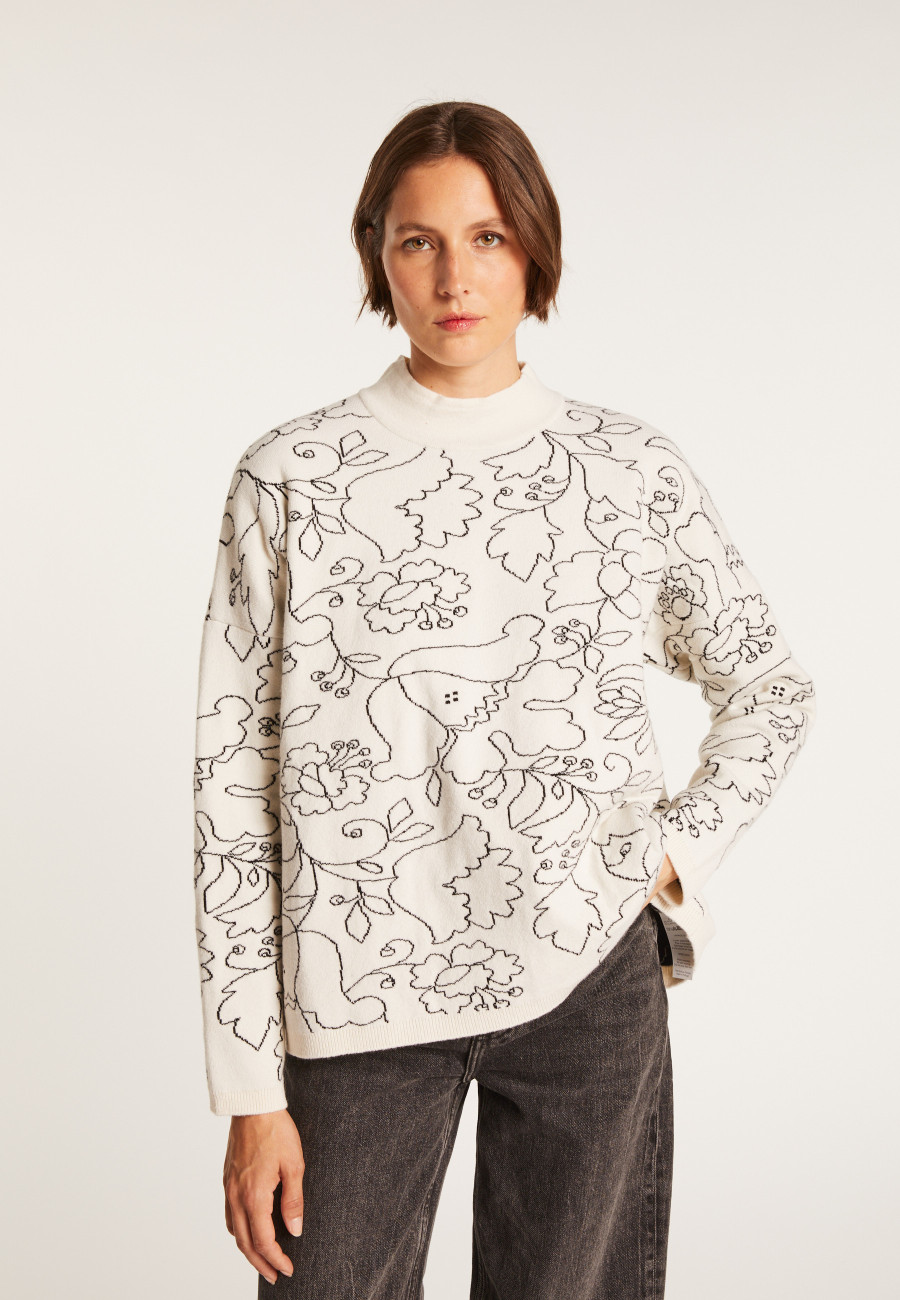 Pull à fleurs Maison Montagut x Martin Morel Pull à fleurs Maison Montagut x Martin Morel