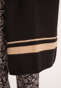 Long gilet col montant en cachemire 3 fils - Dorys