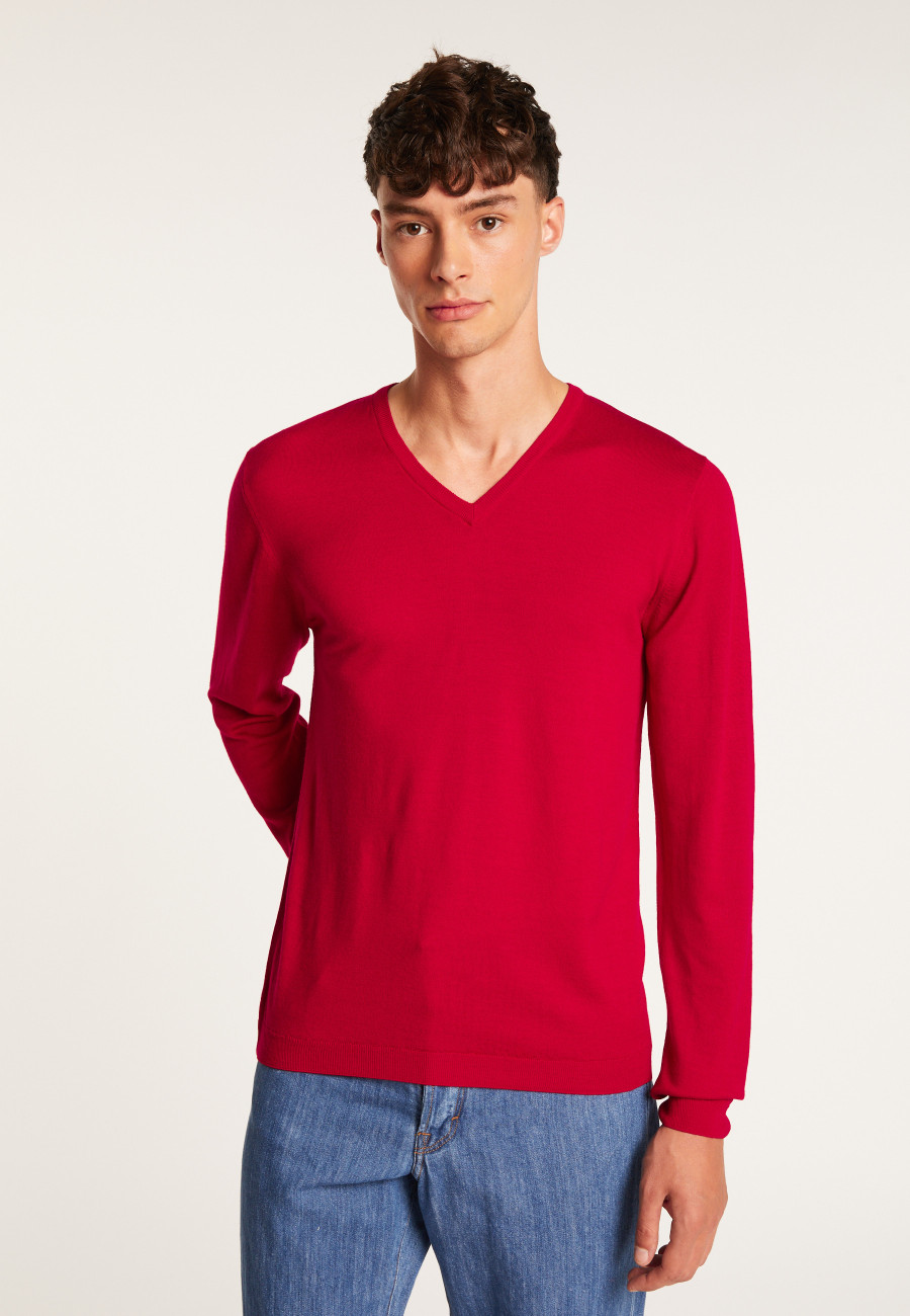 Merino Wool V-neck sweater Enricke Merino Wool V-neck sweater Enricke