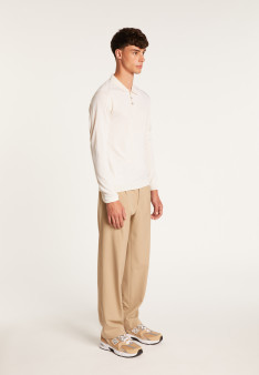 Wool and silk polo shirt - Bartev