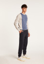 Pull bicolore en laine - Lasso 7147 baltique/marine - 05 Bleu marine