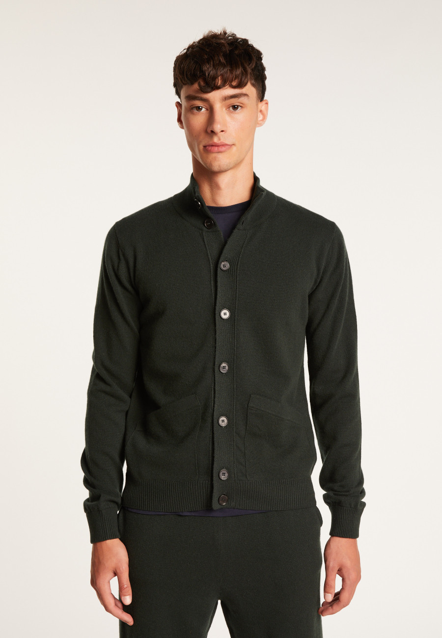 Buttoned cashmere cardigan with pockets - Erwan Buttoned cashmere cardigan with pockets - Erwan