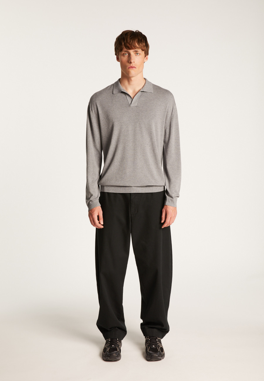 Pull col polo en viscose et laine - Thibaud Pull col polo en viscose et laine - Thibaud