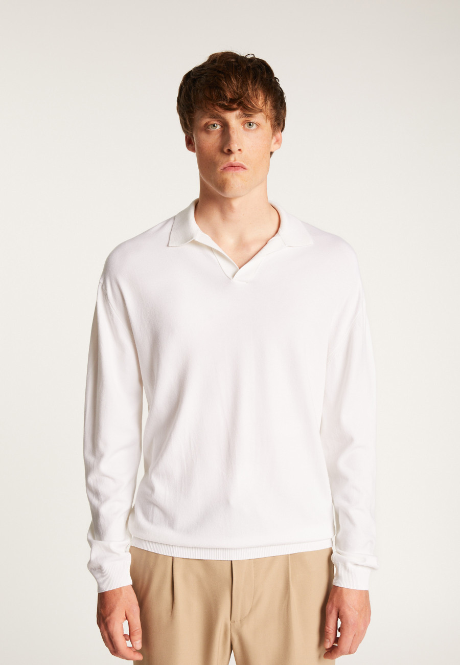 Pull col polo en viscose et laine - Thibaud Pull col polo en viscose et laine - Thibaud