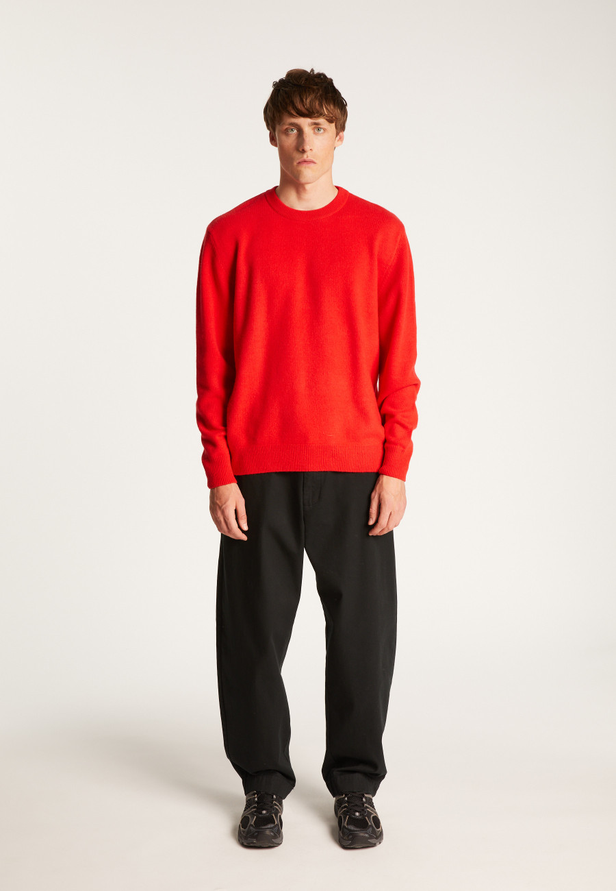Jersey de lana merino con cuello redondo - Thomas Jersey de lana merino con cuello redondo - Thomas