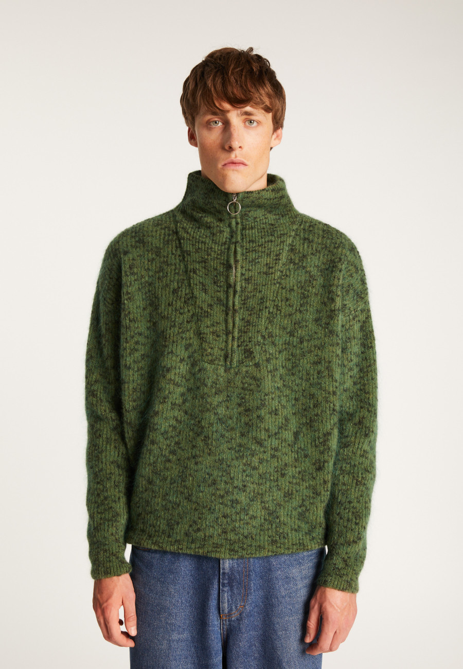 Pull camionneur unisexe en mohair - Tenessy Pull camionneur unisexe en mohair - Tenessy