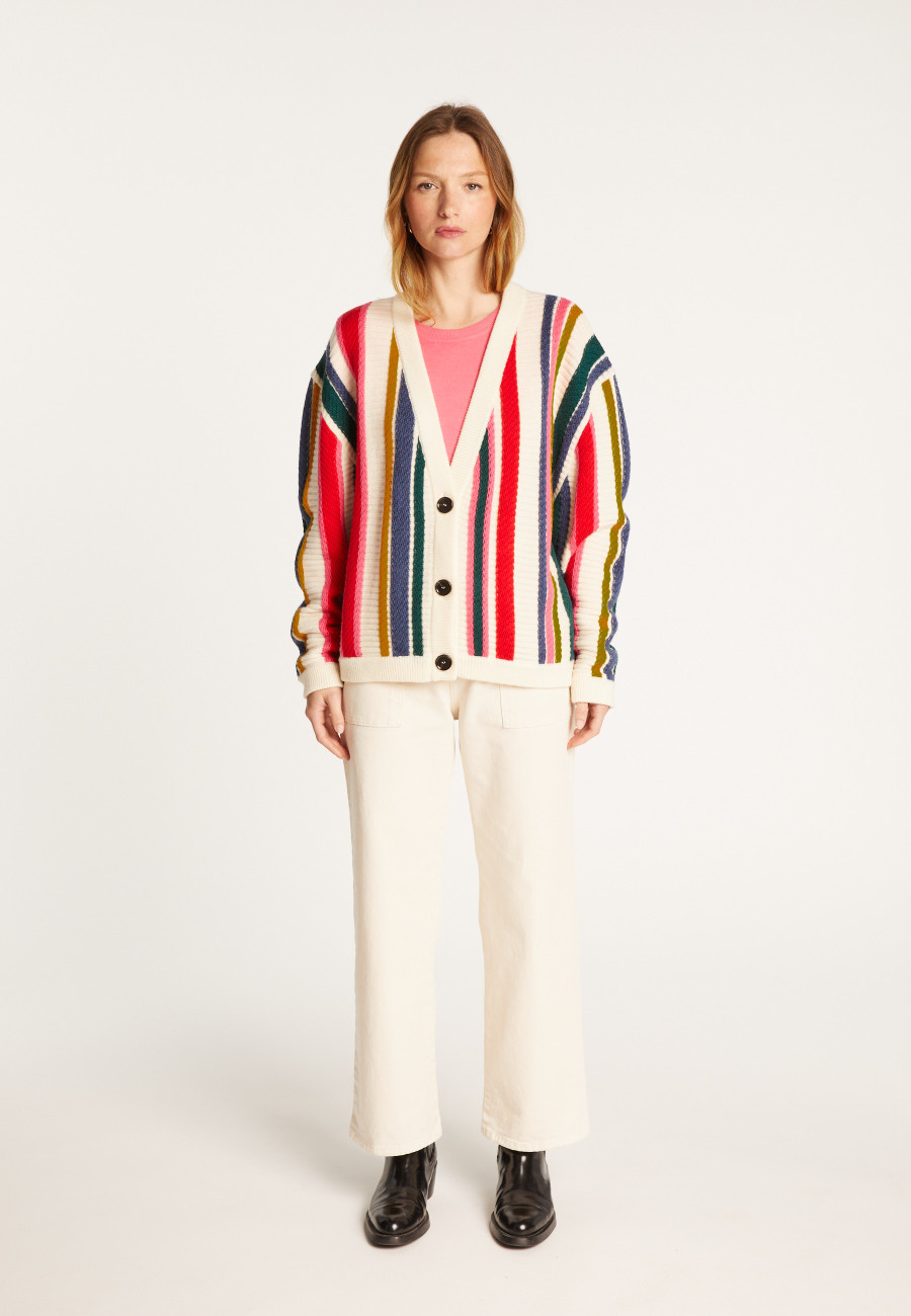 Bayadere striped wool vest - Romy Bayadere striped wool vest - Romy