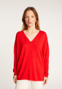 Batwing sleeve wool sweater - Boxe