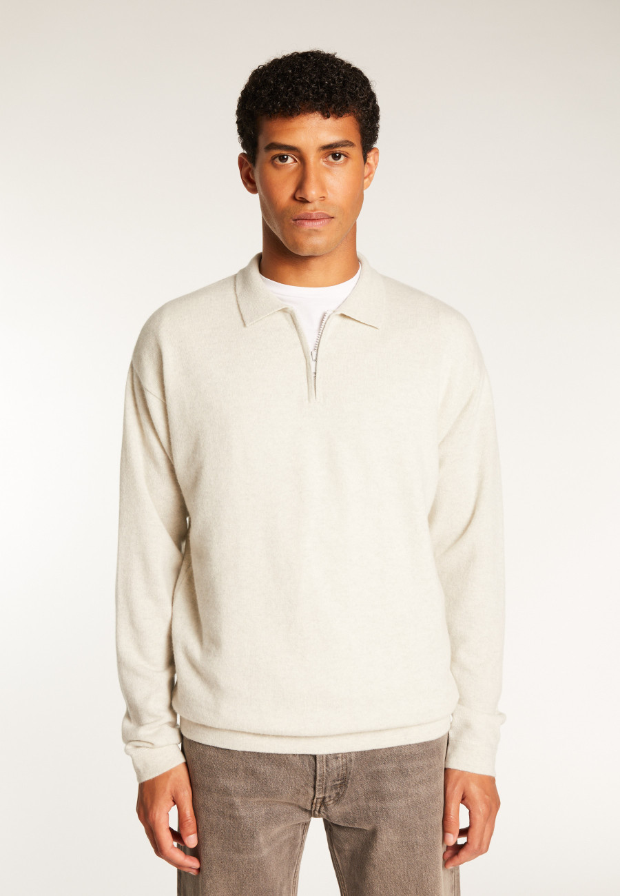Polo col zippé en cachemire - Taylor Polo col zippé en cachemire - Taylor