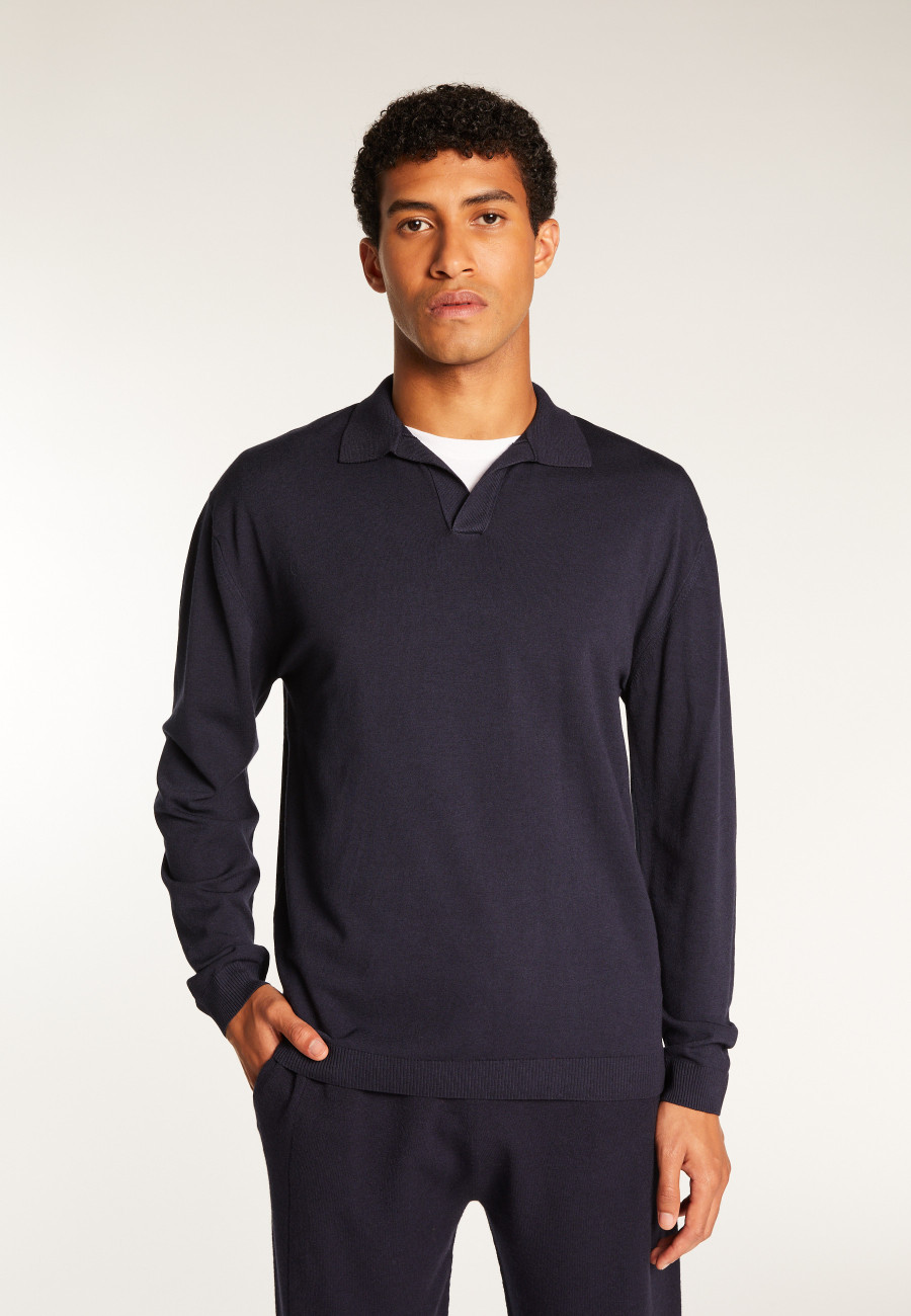 Pull col polo en viscose et laine - Thibaud Pull col polo en viscose et laine - Thibaud