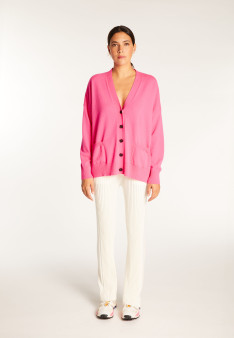 Cardigan in cashmere con bottoni - Ariel