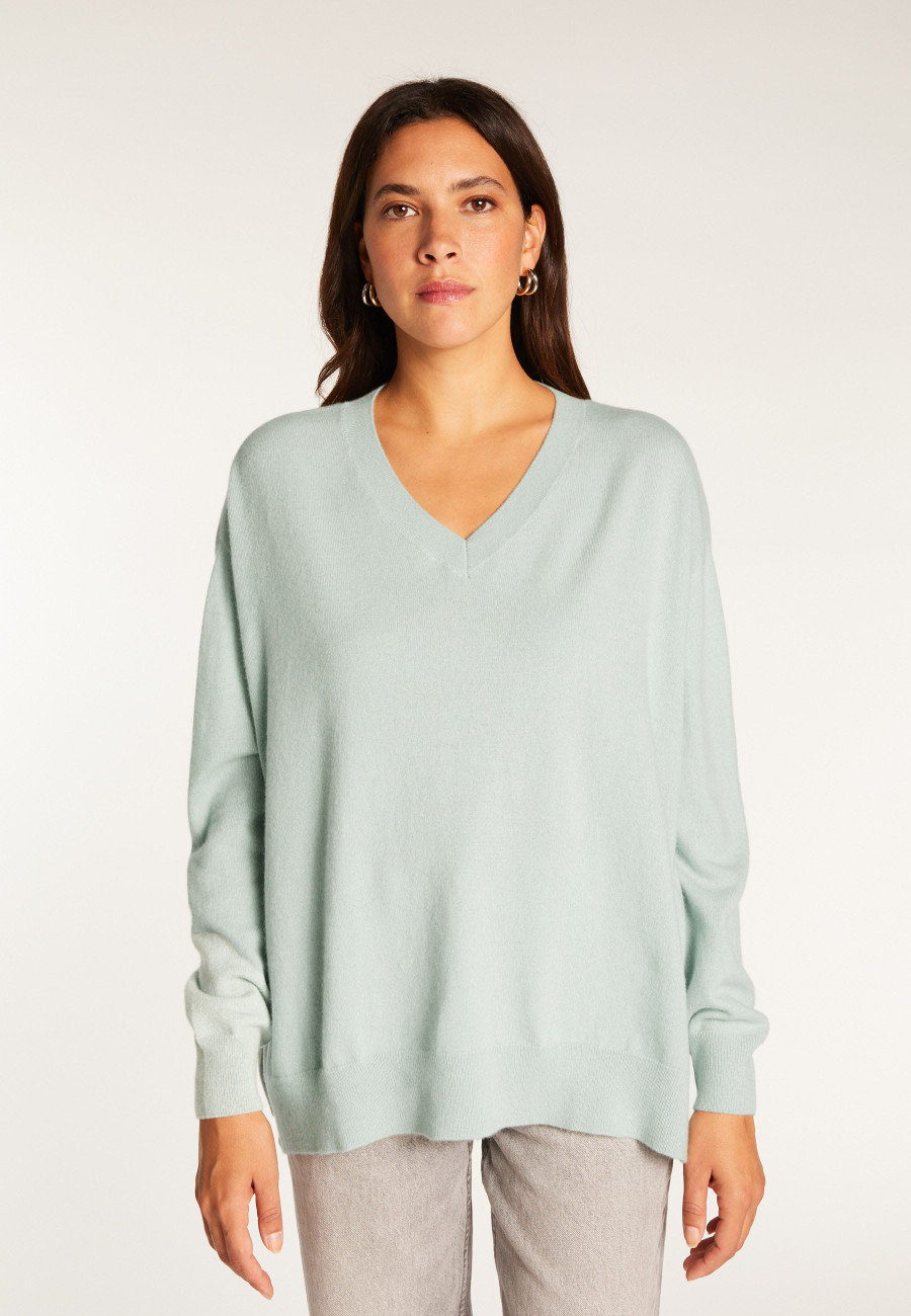 Maglia con spacco in cashmere - Alienor Maglia con spacco in cashmere - Alienor