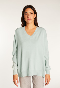 Maglia con spacco in cashmere - Alienor