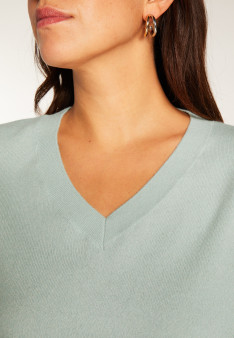 Maglia con spacco in cashmere - Alienor