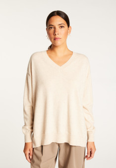 Maglia con spacco in cashmere - Alienor