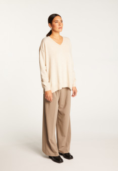 Maglia con spacco in cashmere - Alienor