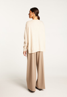 Maglia con spacco in cashmere - Alienor