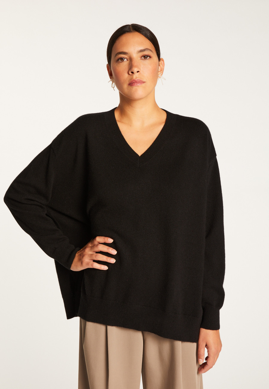 Cashmere slit sweater - Alienor Cashmere slit sweater - Alienor