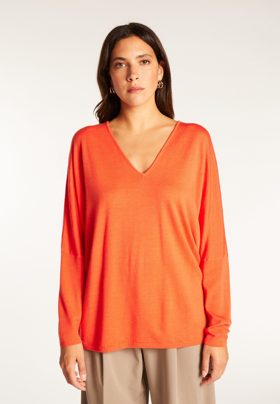 Batwing sleeve wool sweater - Boxe Batwing sleeve wool sweater - Boxe