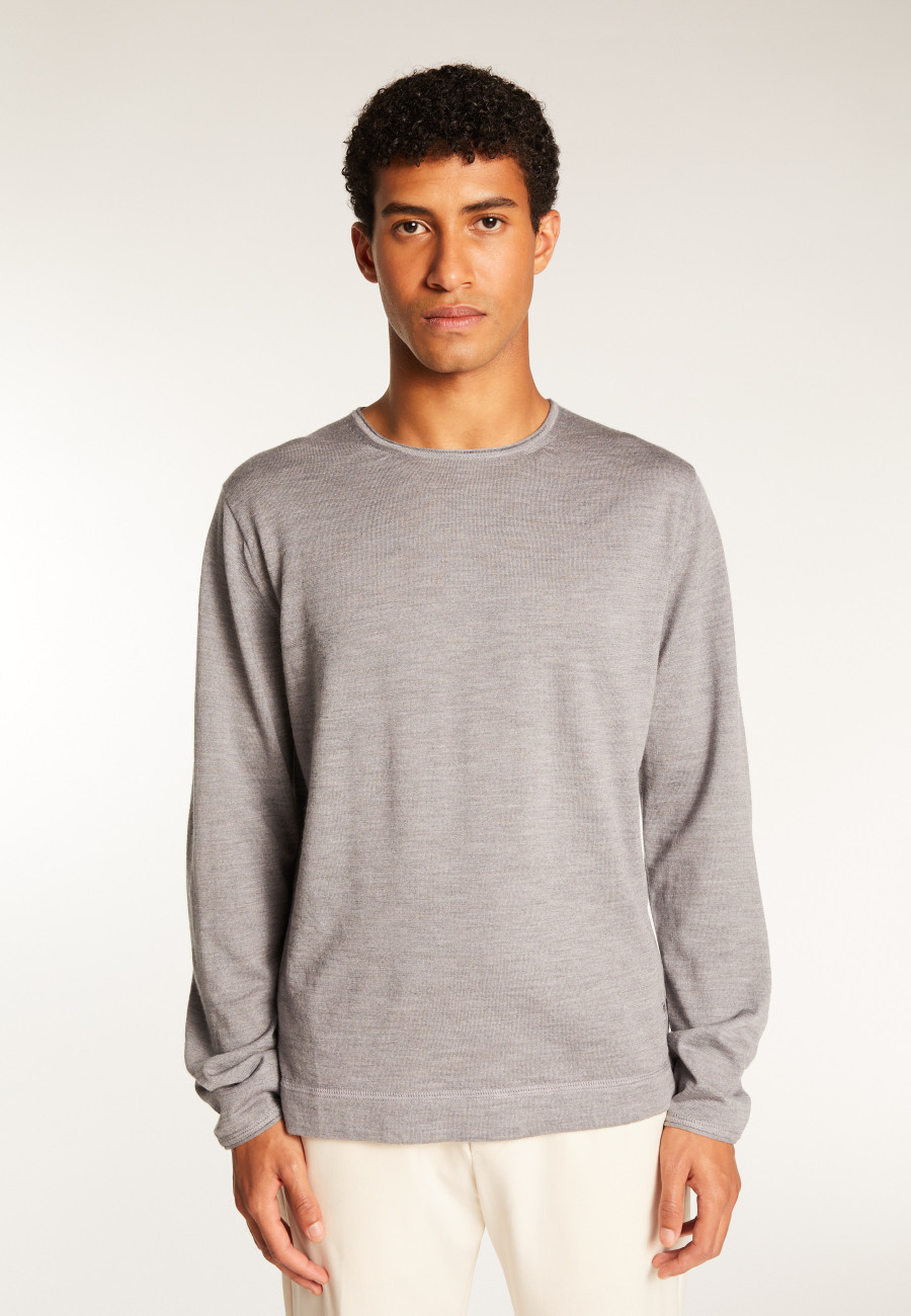 Merino Wool Crewneck Sweater - Erin Merino Wool Crewneck Sweater - Erin