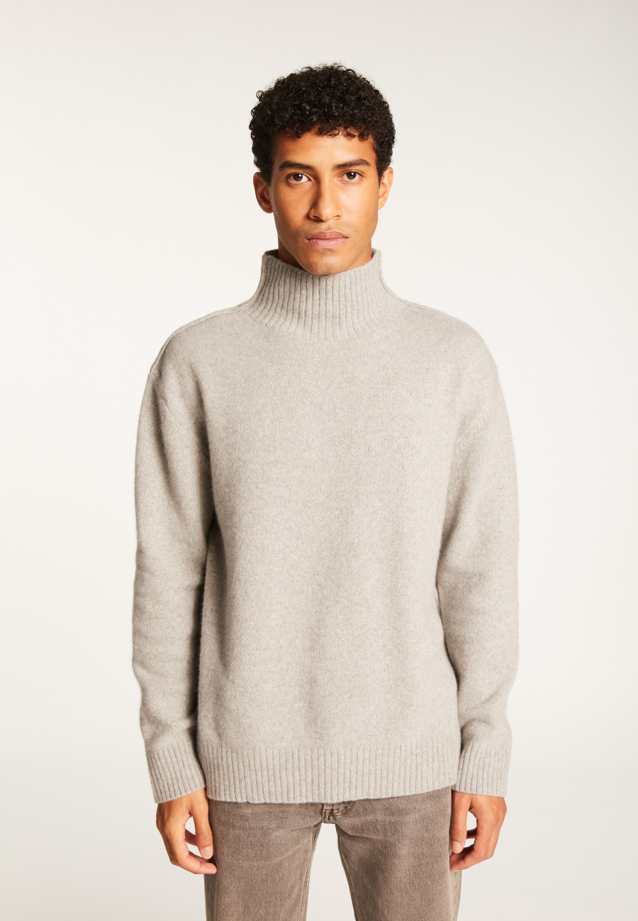 Cashmere Blend High Neck Sweater - Tiago Cashmere Blend High Neck Sweater - Tiago