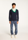 Two-tone unisex scarf in cashmere - Louisa
