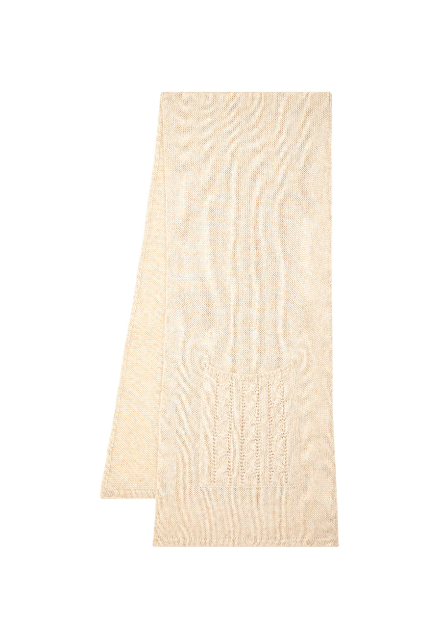 Echarpe avec poches en viscose et baby alpaga - Giva 7001 dune - 12 Beige clair Echarpe avec poches en viscose et baby alpaga - Giva 7001 dune - 12 Beige clair