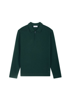 Kasjmier poloshirt met ritskraag - Taylor