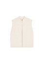 Zipped sleeveless wool jacket - Ruth