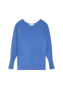 Round neck sweater in technical wool - Ruby