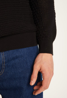 Pull en coton ajouré