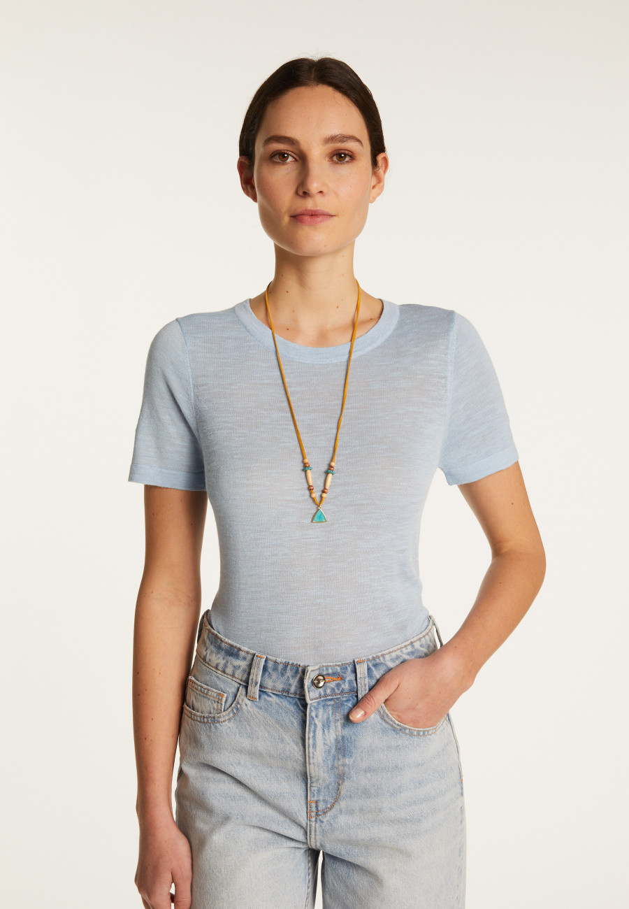 T-shirt en lin flammé - Lucie T-shirt en lin flammé - Lucie