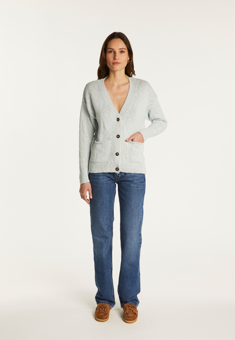 Cotton and linen cardigan - Naïs Cotton and linen cardigan - Naïs