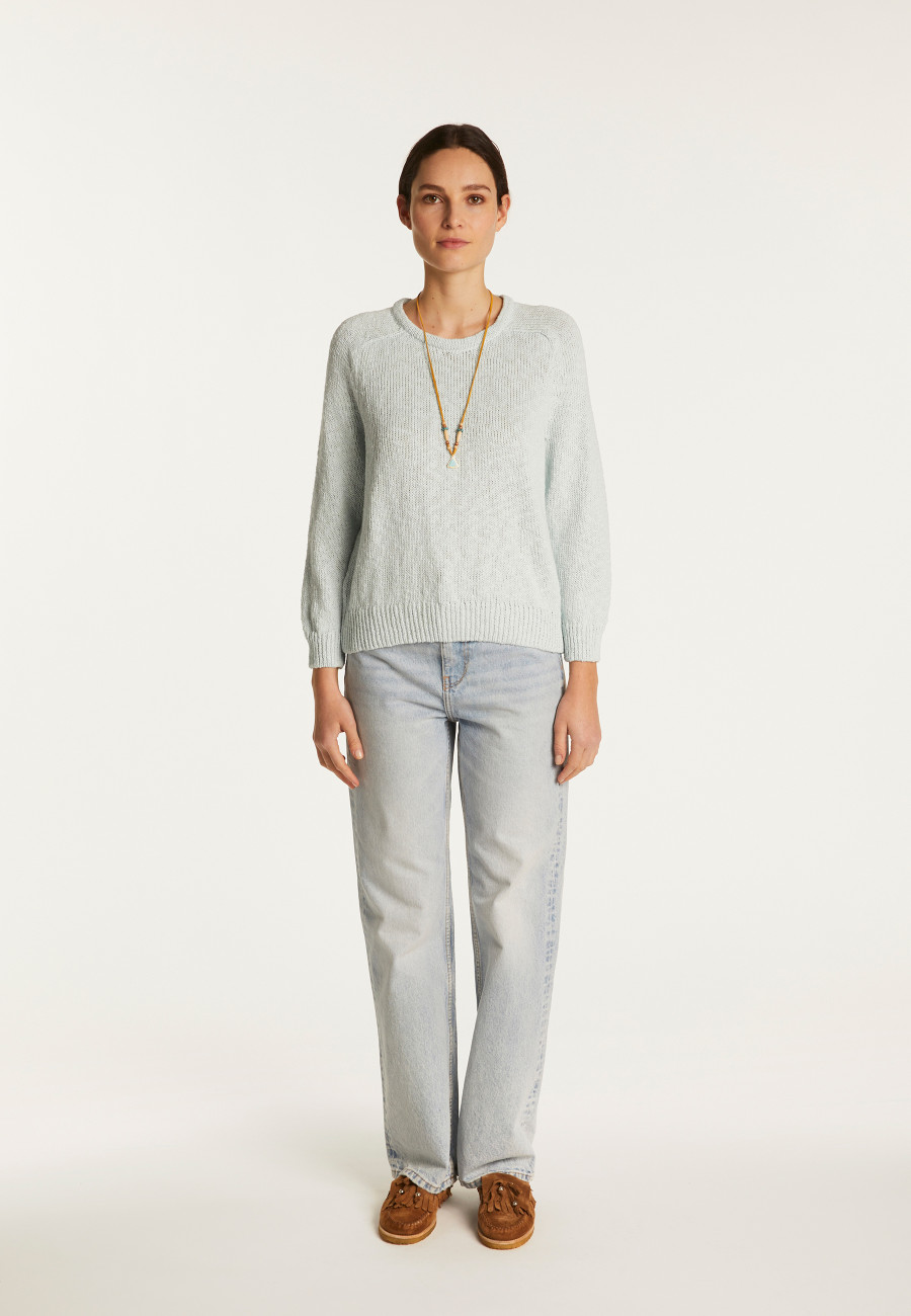 Cotton and linen crew neck sweater - Nicky Cotton and linen crew neck sweater - Nicky