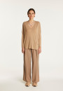 Batwing sleeve sweater in slub linen - Balou