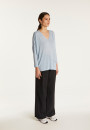 Batwing sleeve sweater in slub linen - Balou