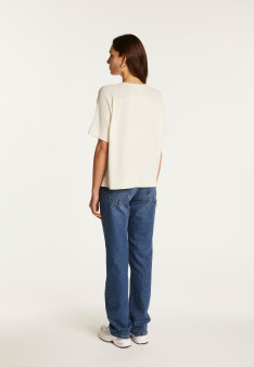 Cotton V-neck T-shirt - Devy