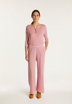 Flamed linen pants - Debora