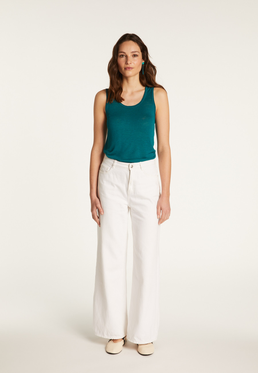 Slub linen tank top - Maitena Slub linen tank top - Maitena