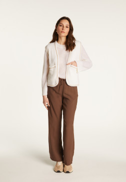 Veste sans manches en laine mérinos - Filipa