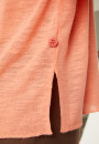 T-shirt à boutons en lin flammé - Lily