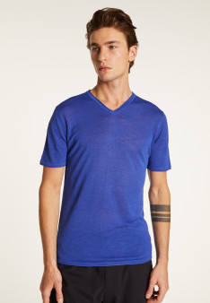 T-shirt col V en coton - Reuben