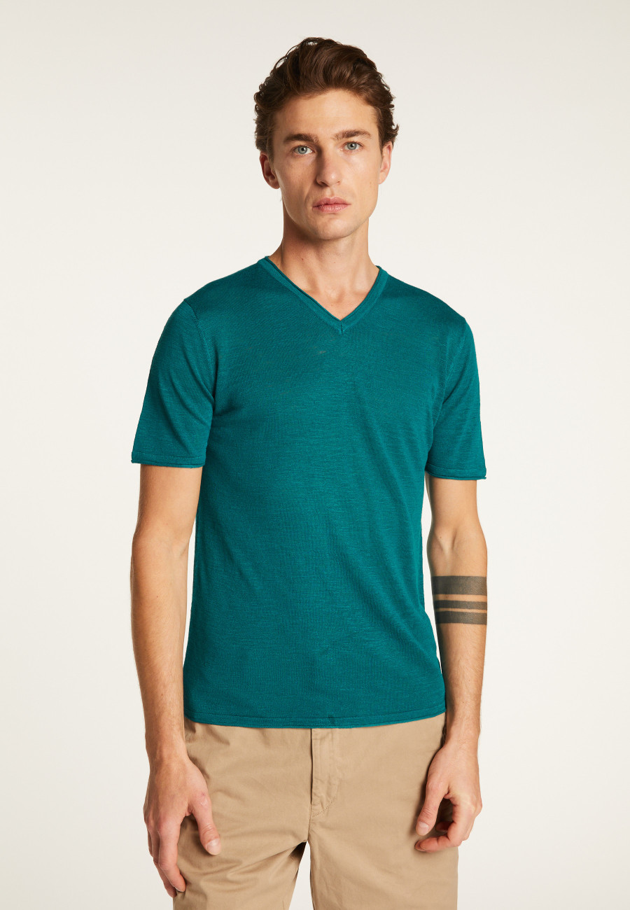 T-shirt col V en coton - Reuben T-shirt col V en coton - Reuben